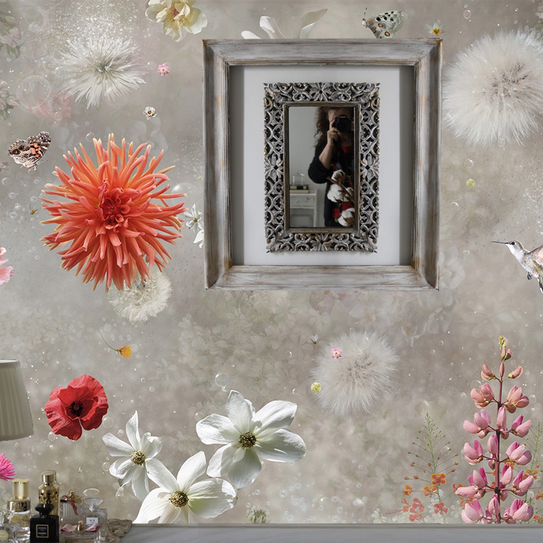 Behang Misty Poppy I Provinyl