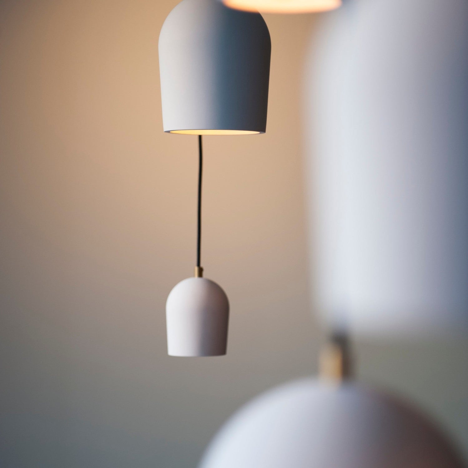 Archy Rail Set - 3 Medium + 2 Small White Hanglamp