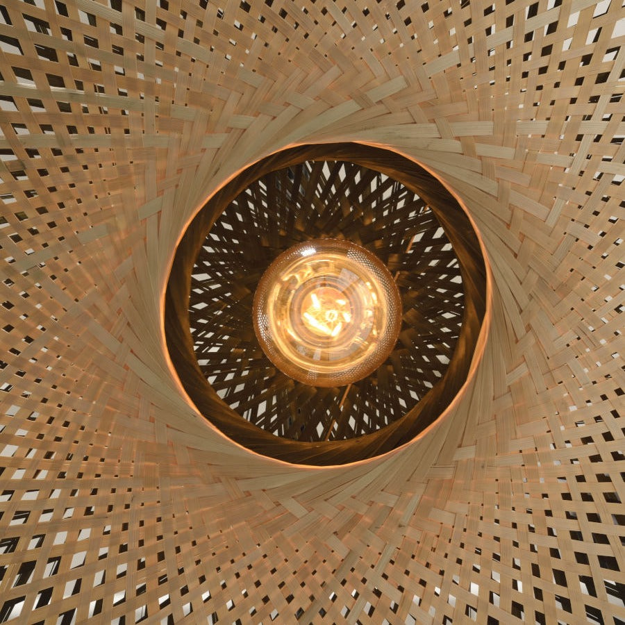 Kalimantan- Wandlamp - Bamboe - Medium