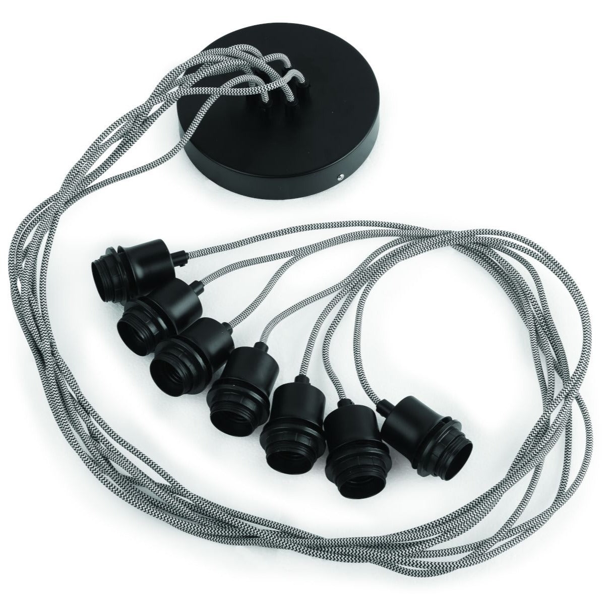 Kalimantan- Hanglamp - Bamboe - 7-kap