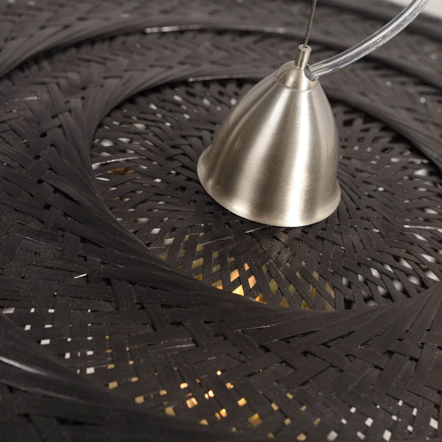 Palawan - Hanglamp - Bamboe - Zwart