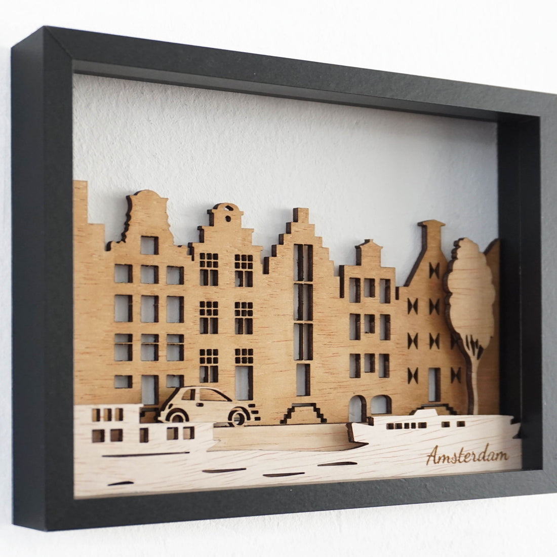 Amsterdamse grachten van hout