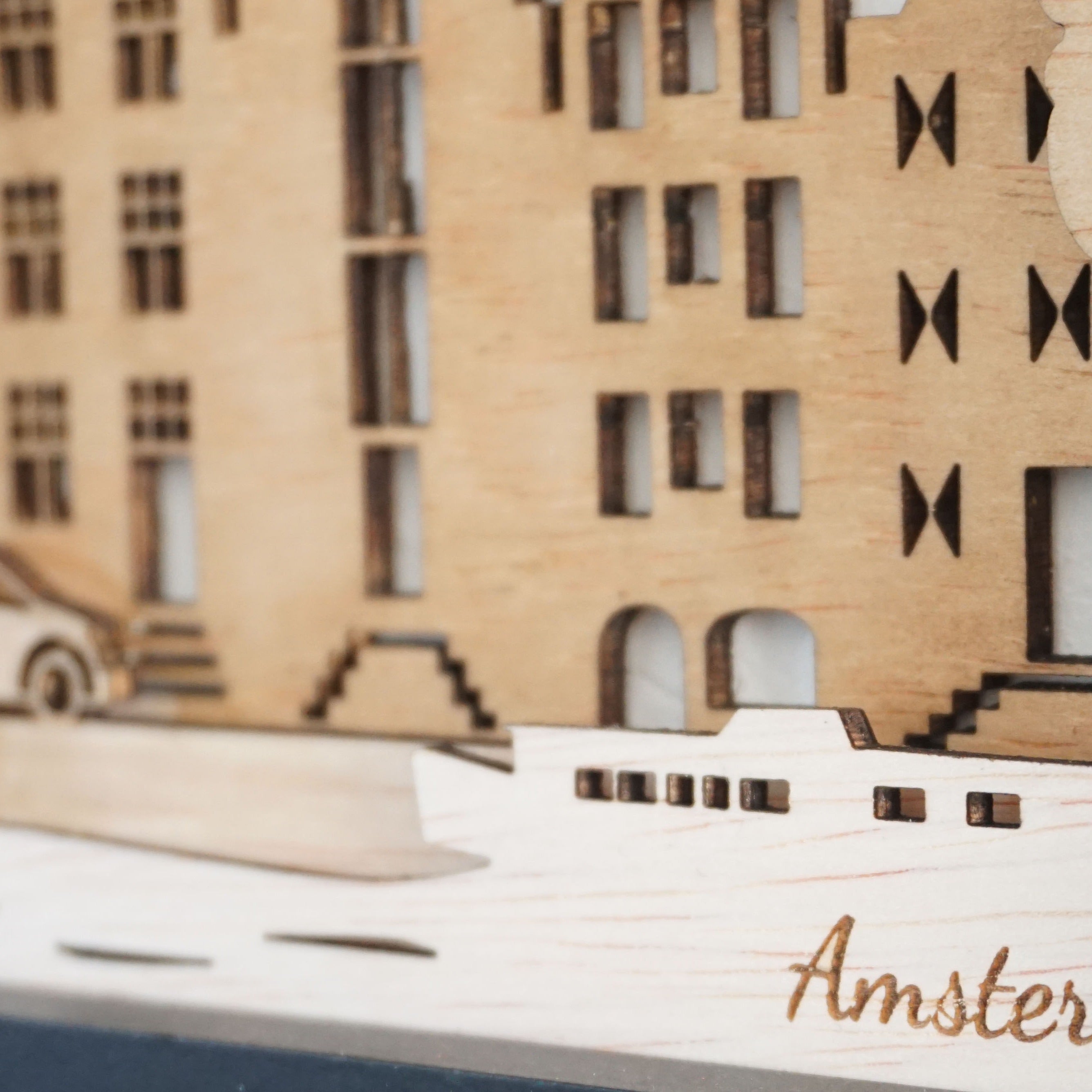 Amsterdamse grachten van hout