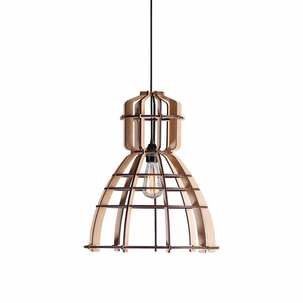 No.19 industrielamp MDF 40cm by Olaf Weller