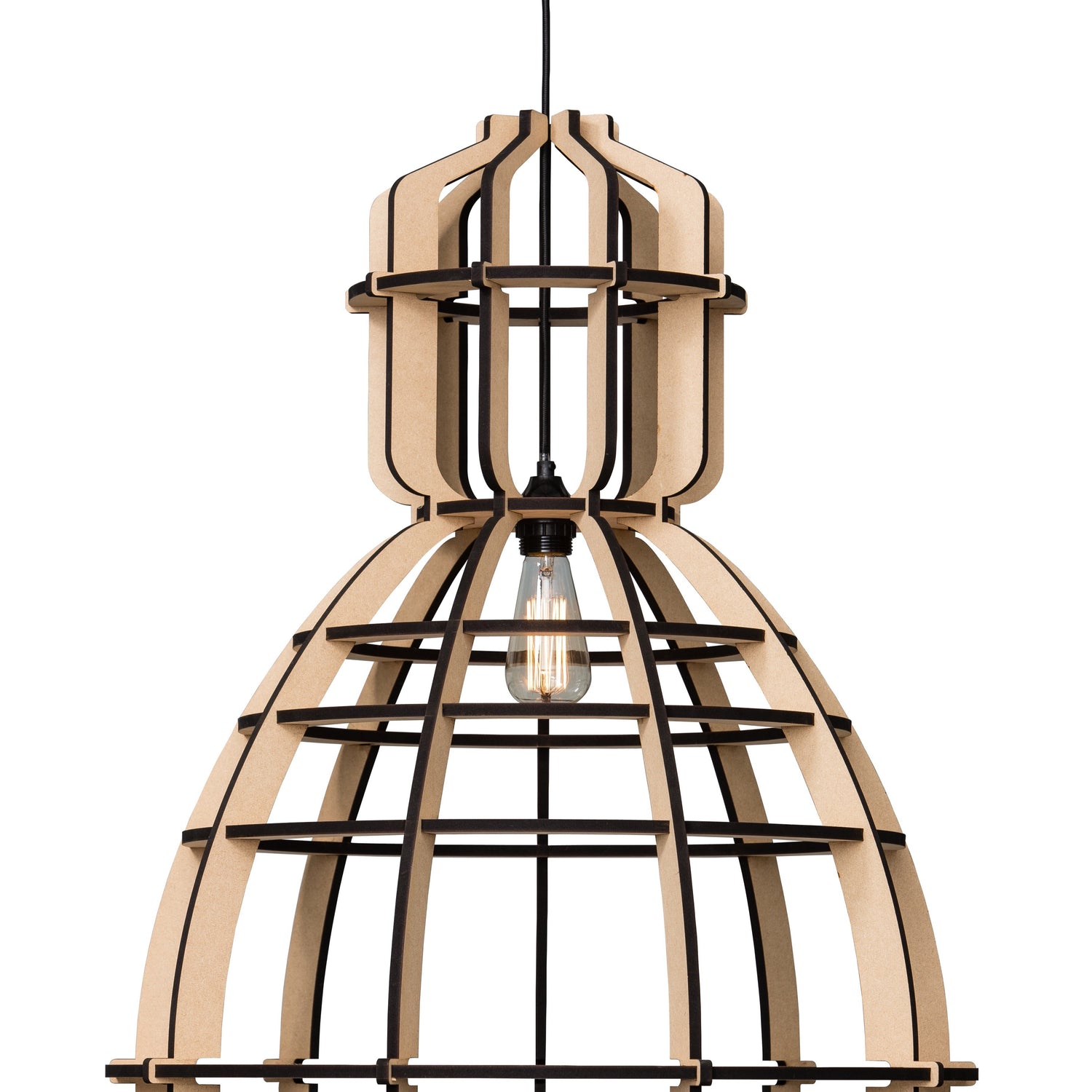 No.19XL industrielamp MDF 40cm by Olaf Weller