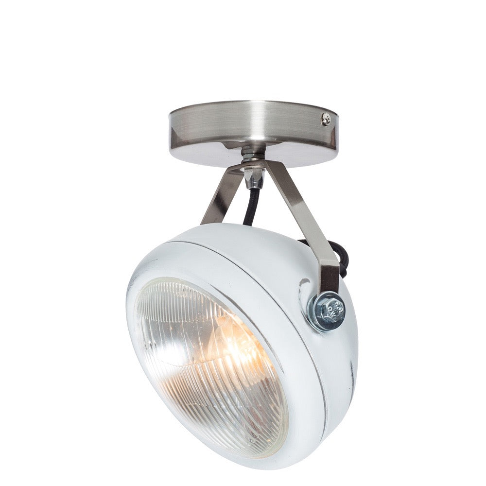 No.7 Spot vintage koplamp wit