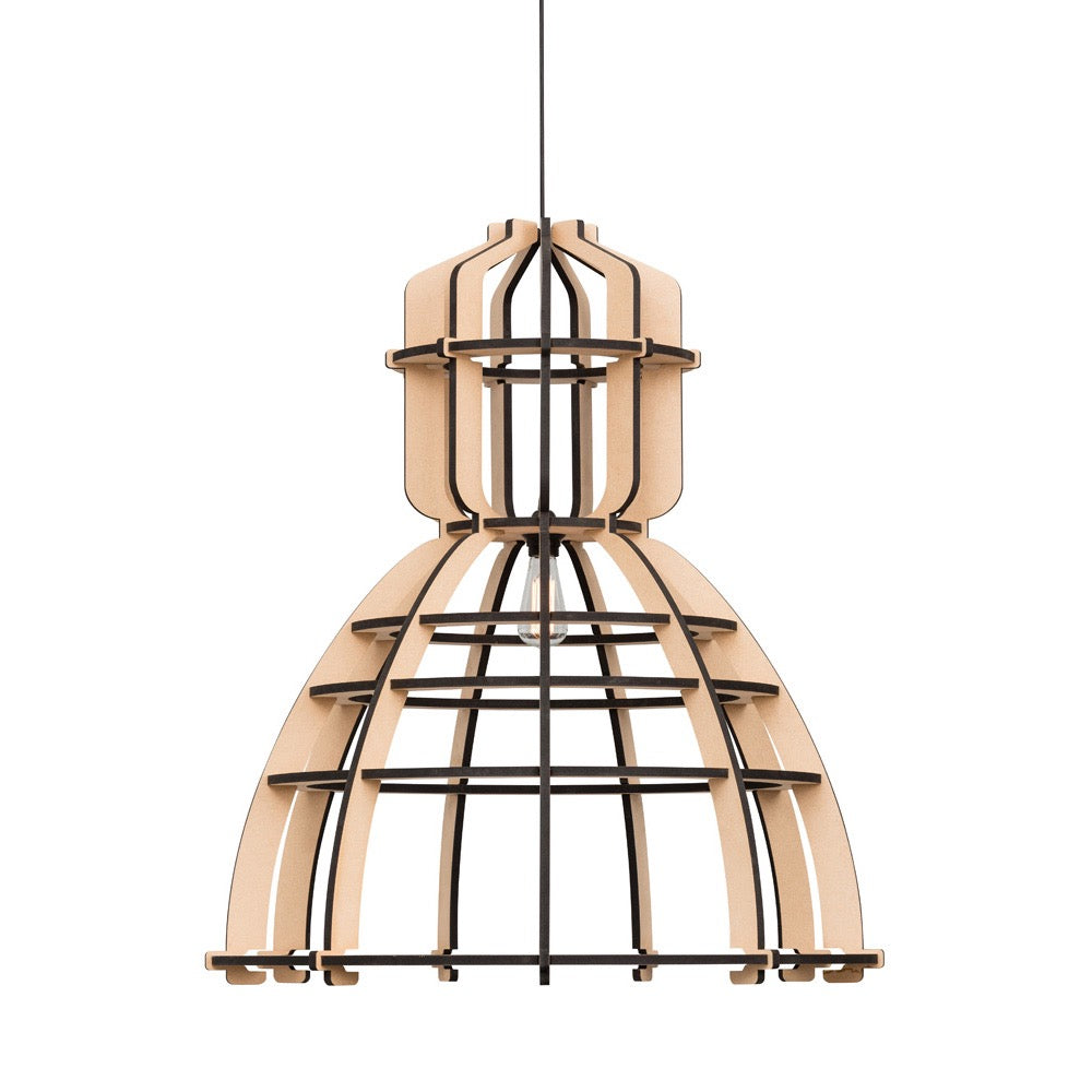 No.19XXL industrielamp MDF 90cm by Olaf Weller