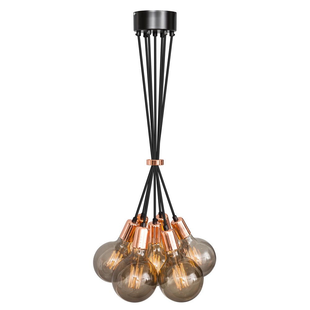 No.3 Hanglamp bundel 7 lichts koper