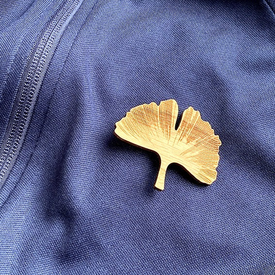 Ginkgo Biloba broche