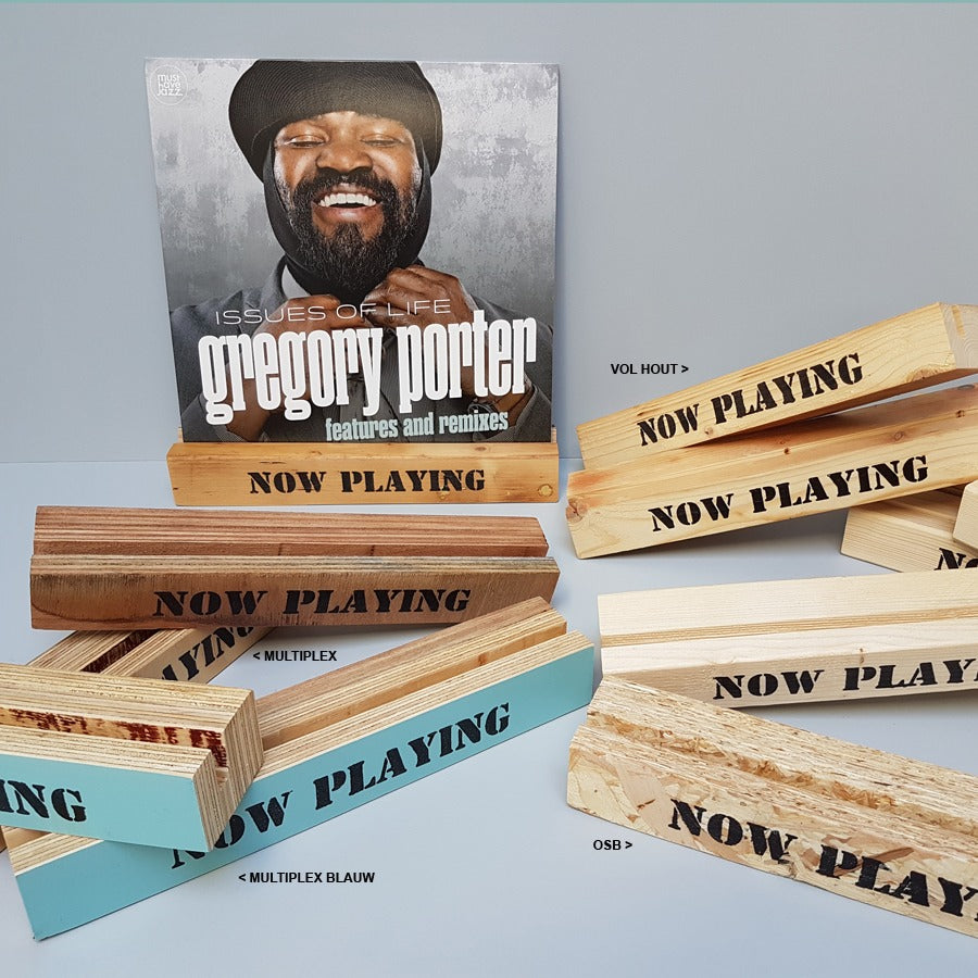 LP standaard Now Playing vol hout