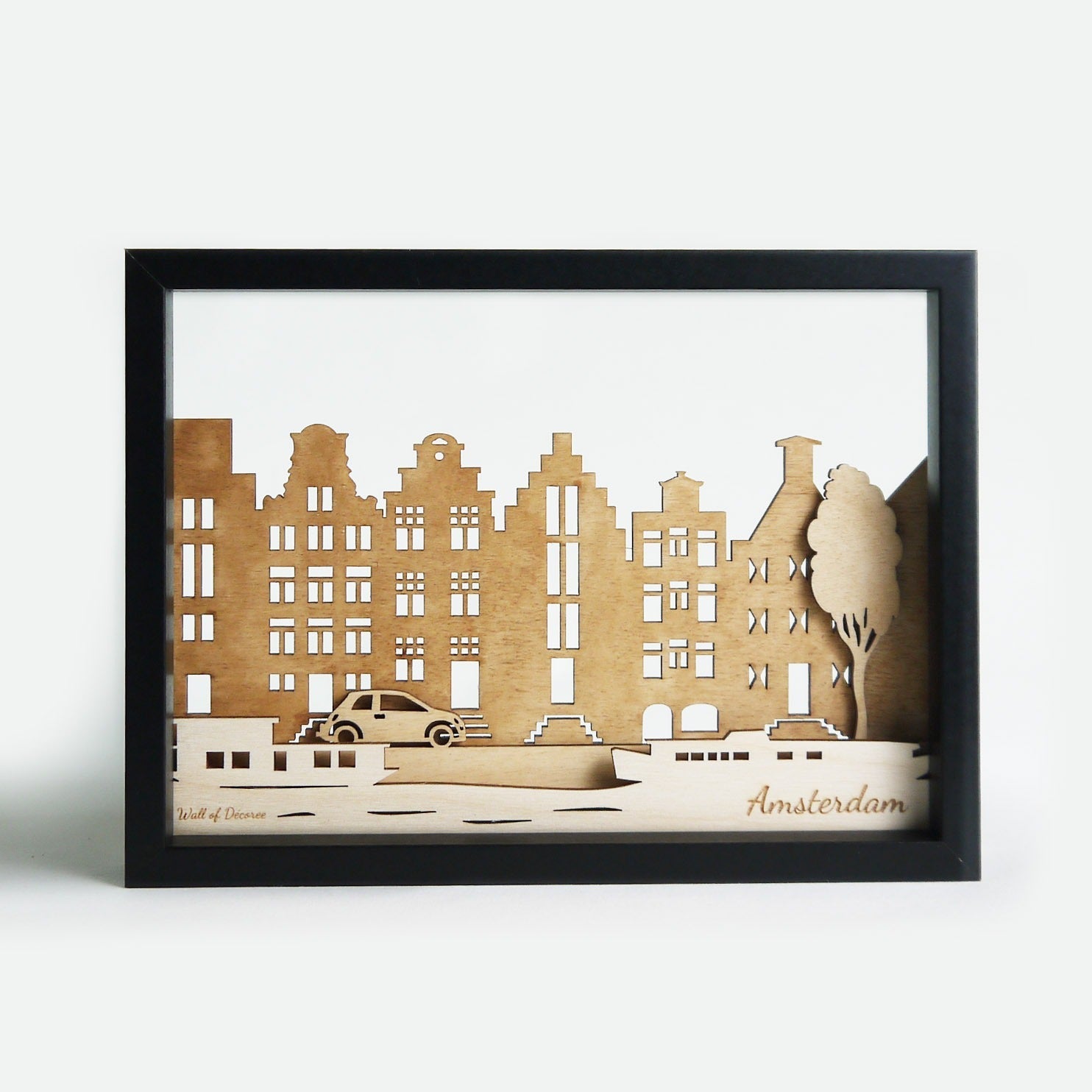 Amsterdamse grachten van hout