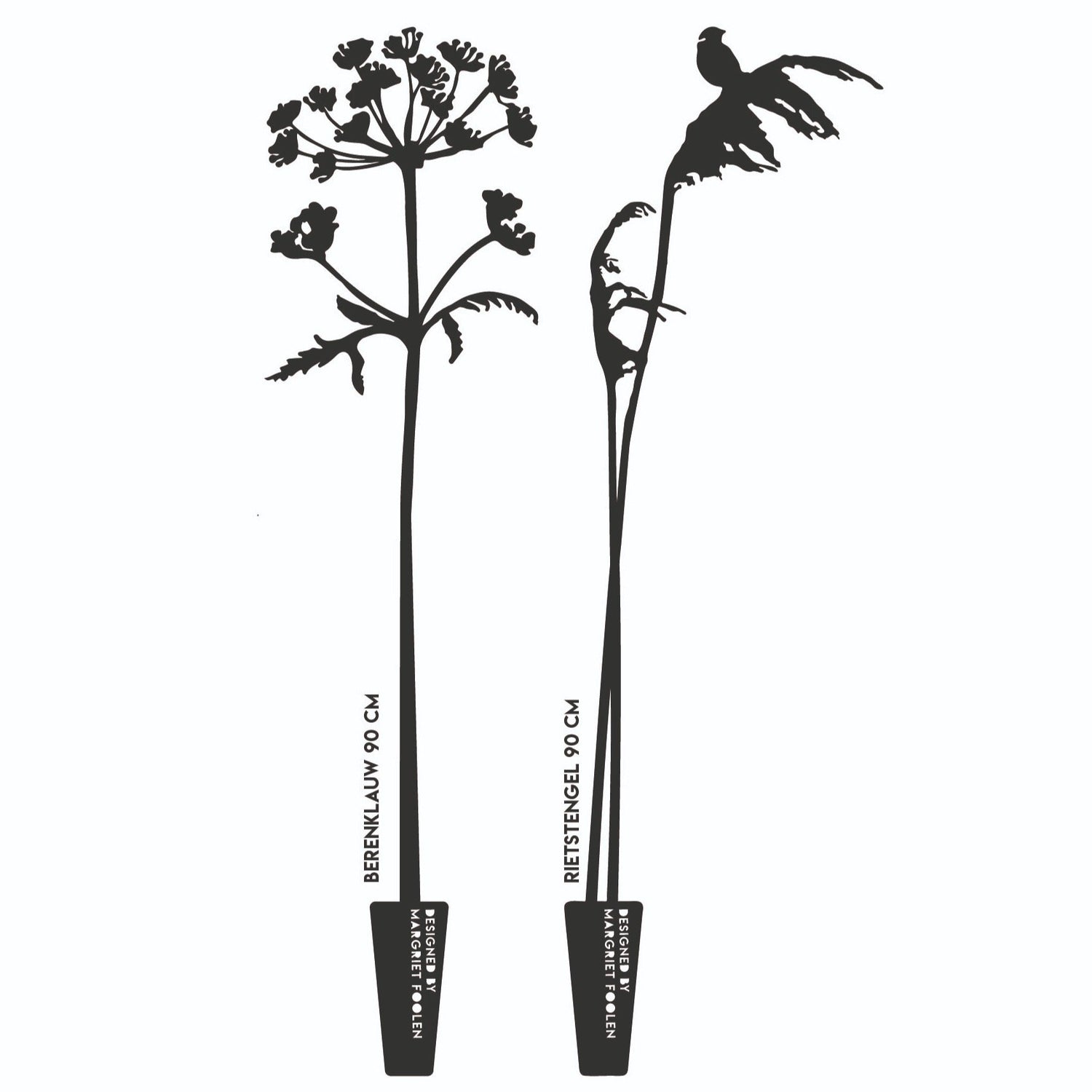 Rietstengel Cortenstaal 90 cm