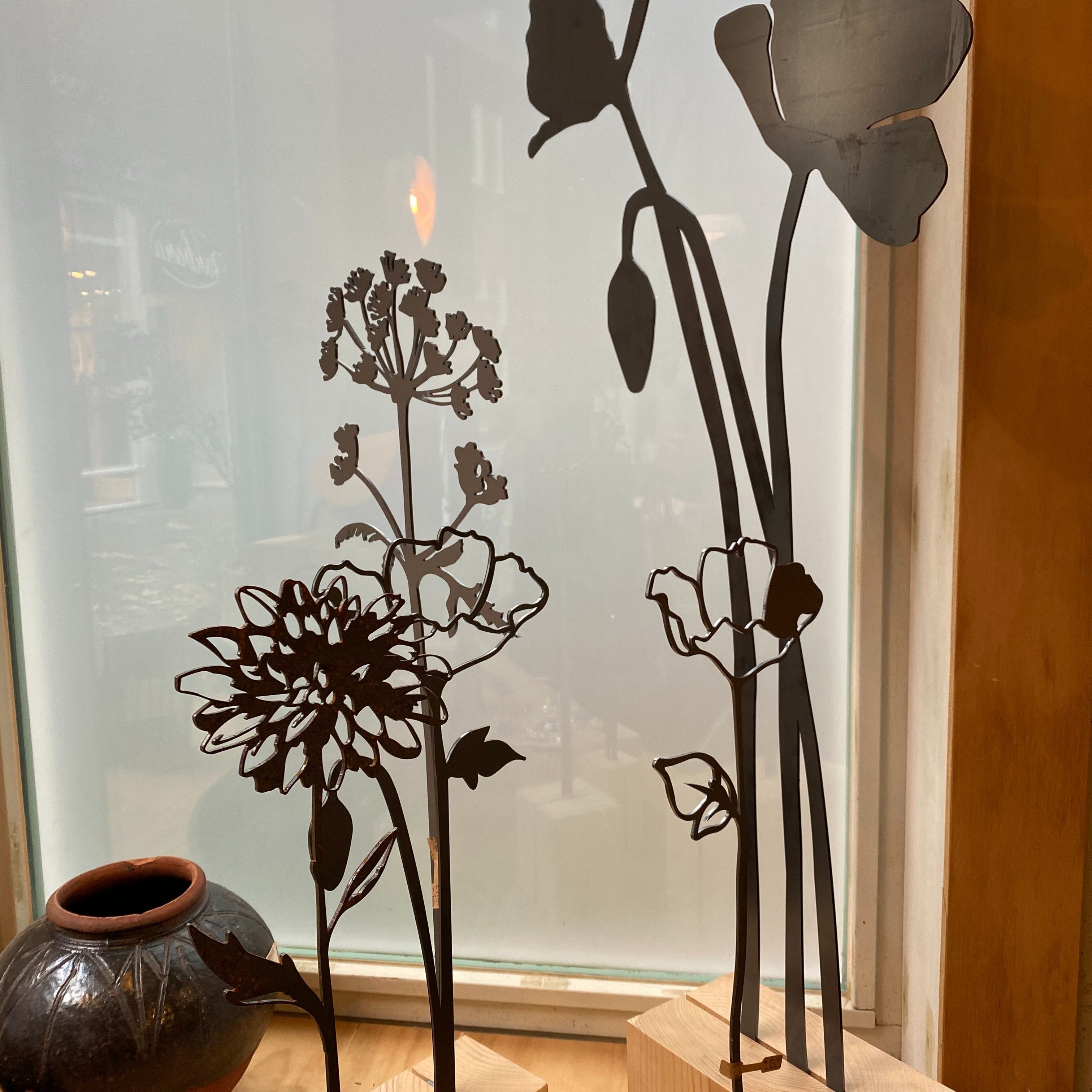 Rietstengel Cortenstaal 90 cm