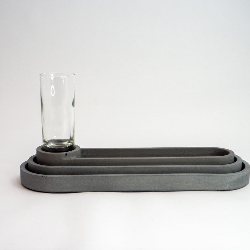 Kleine set ovaal mini-vaas