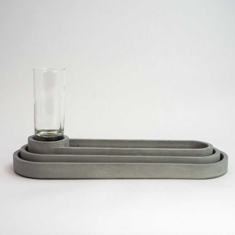 Kleine set ovaal mini-vaas