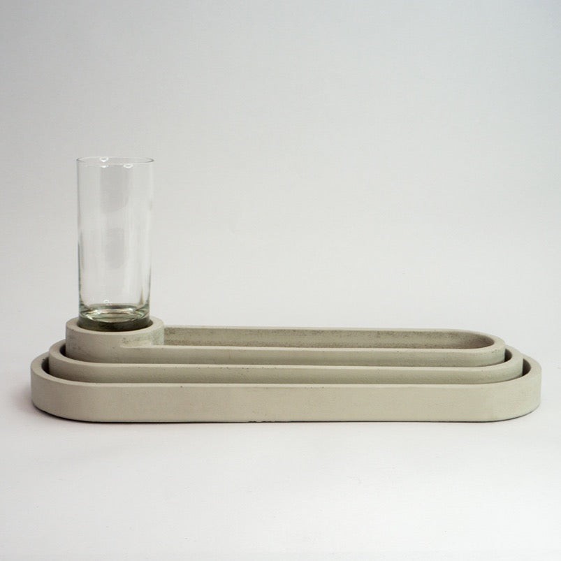 Kleine set ovaal mini-vaas