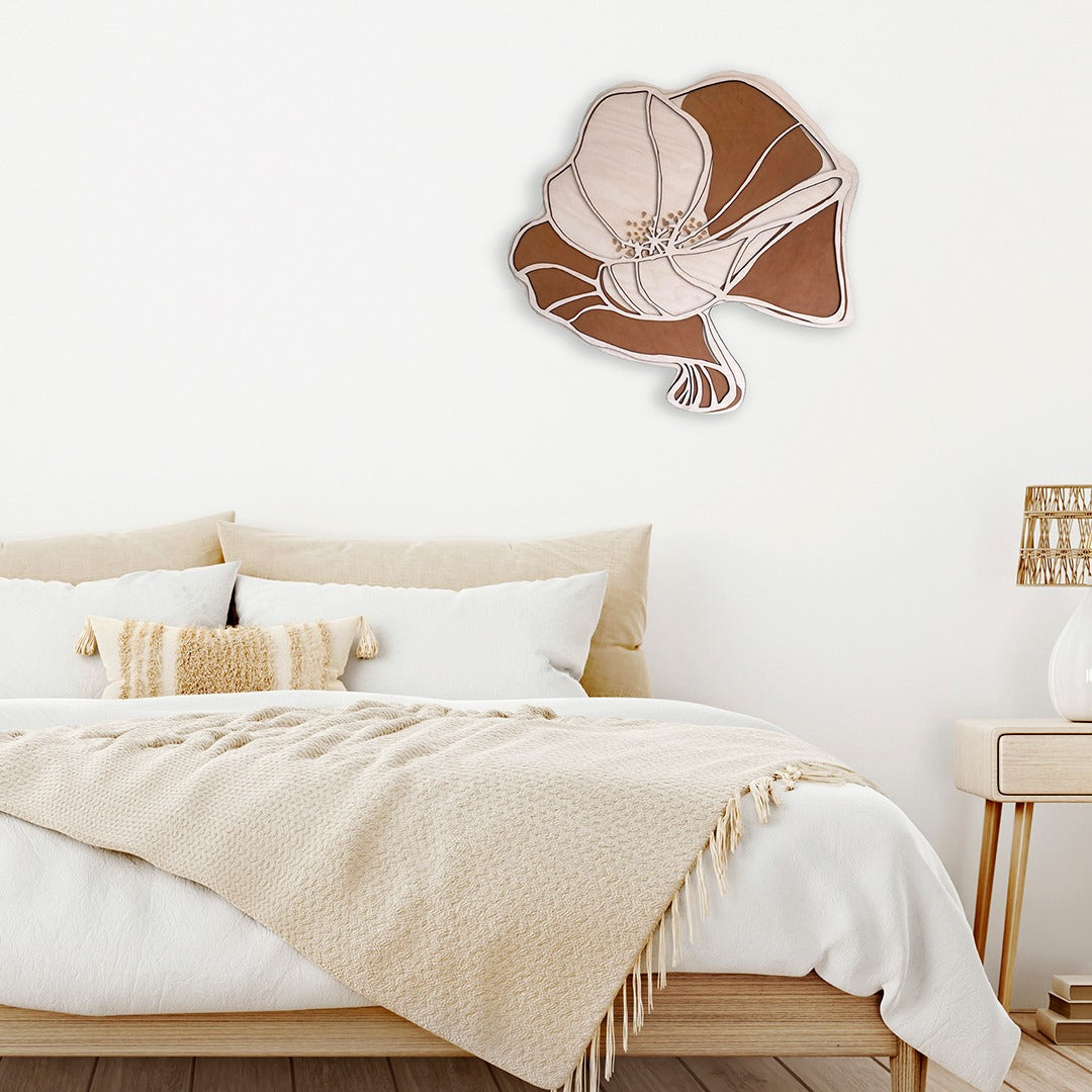 Poppy 3D Wall art  - XL limited edition