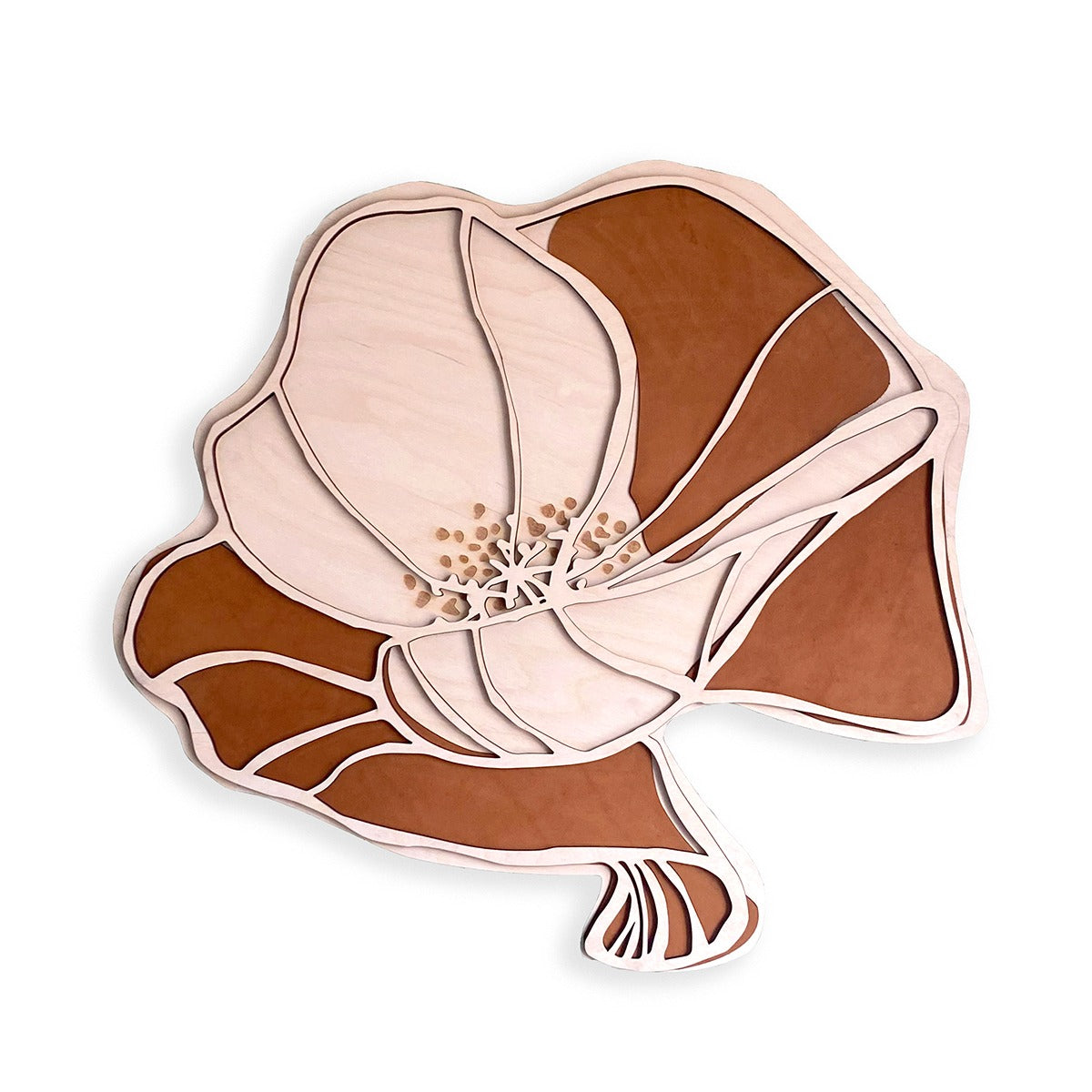 Poppy 3D Wall art  - XL limited edition