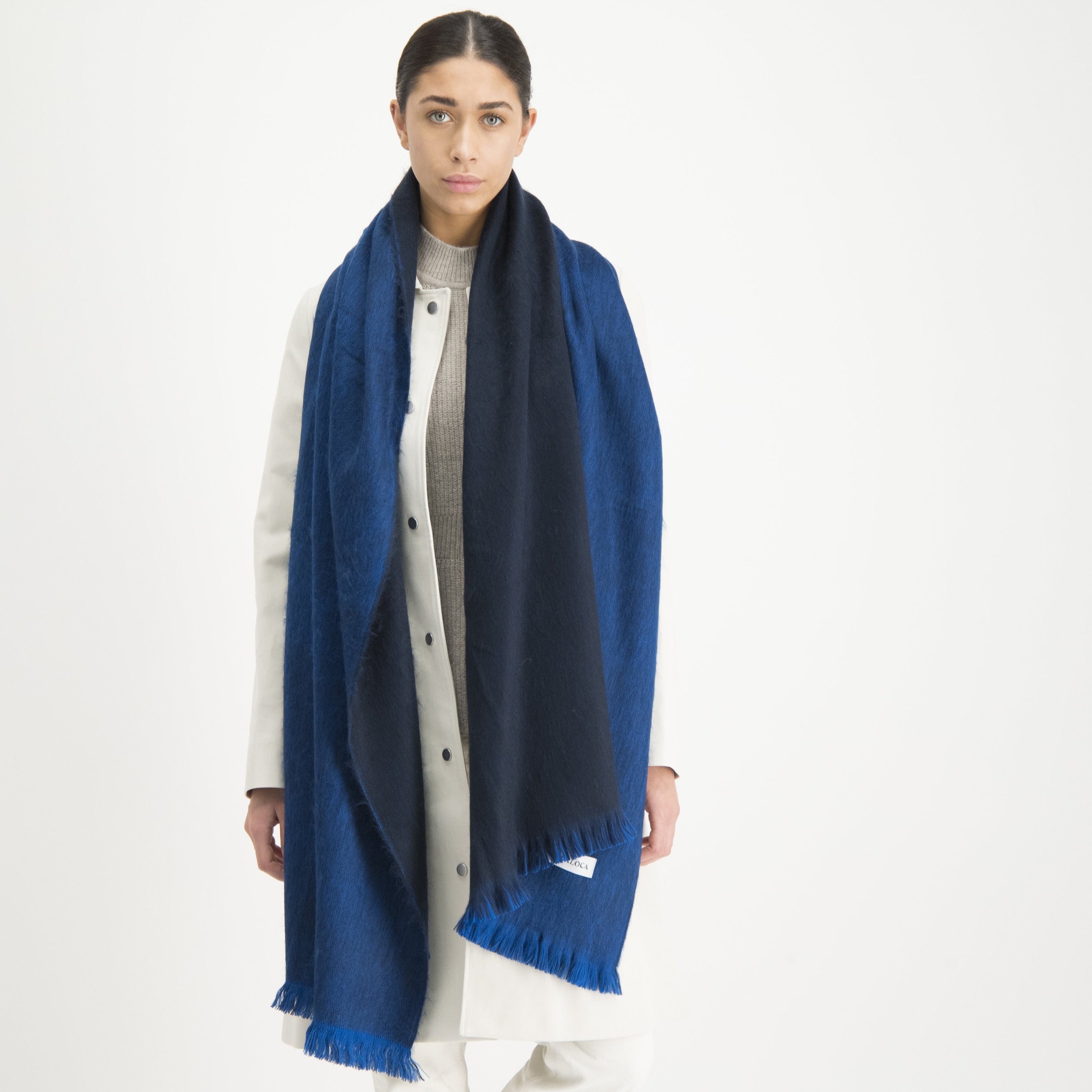 Double Scarf Azure &amp; Royal Blue