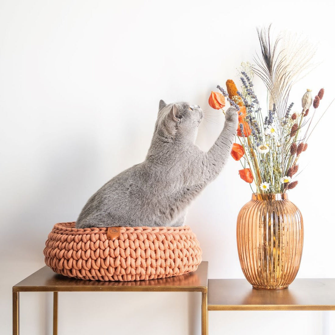 Sunny Basket - Kattenmand Terracotta