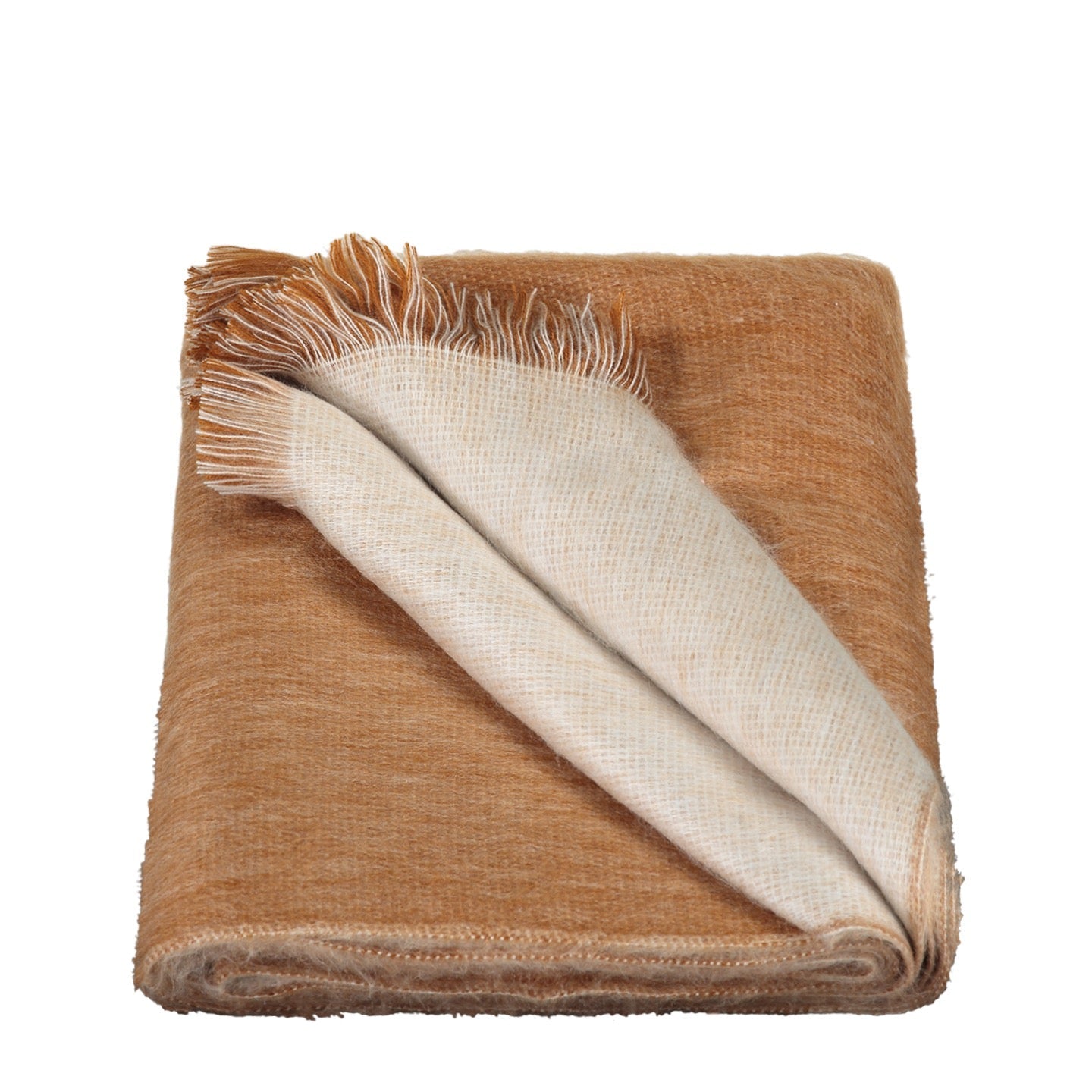 Dubbele Sjaal/Omslagdoek Roest/Naturel