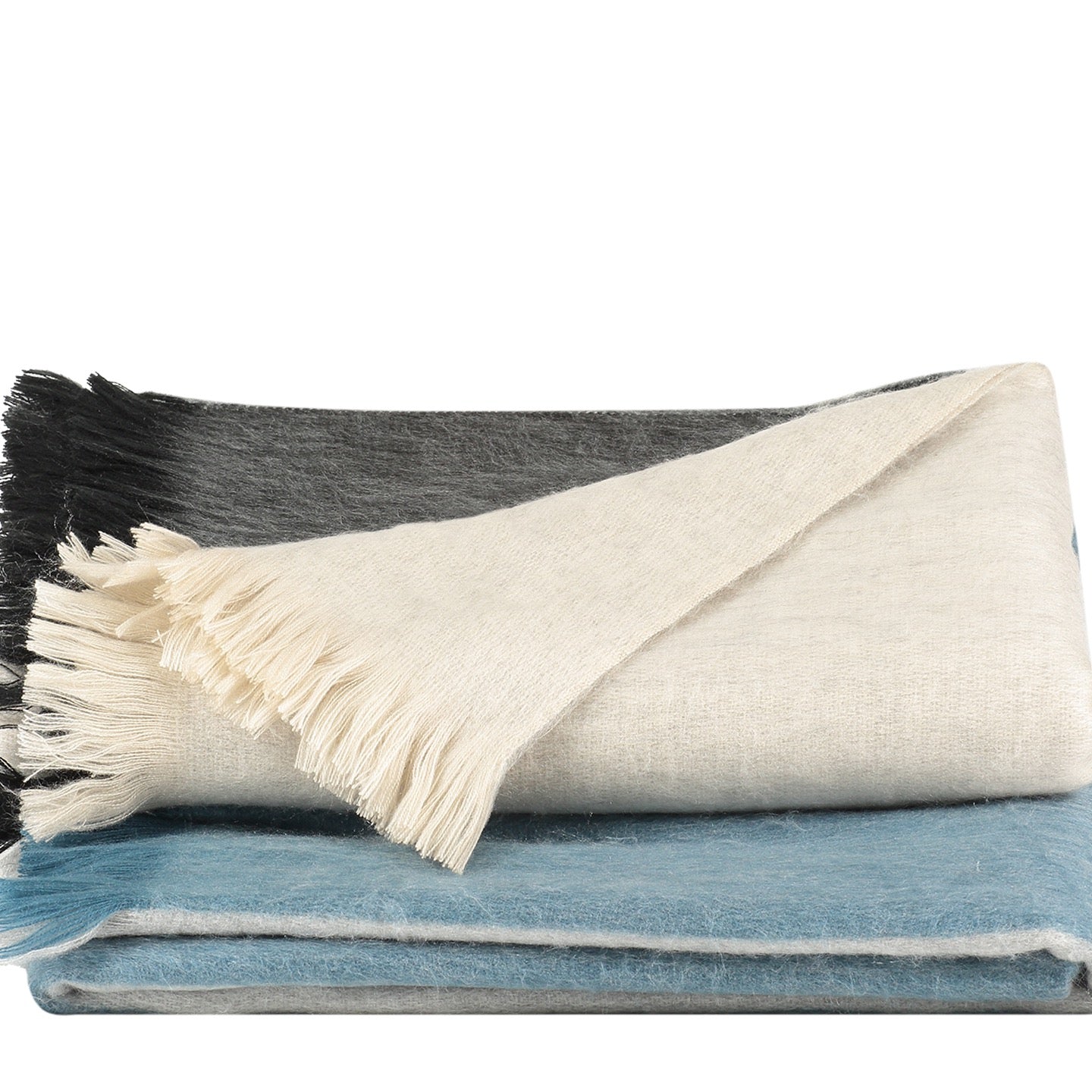 Plaid Striped Lagoon Blue / Naturals