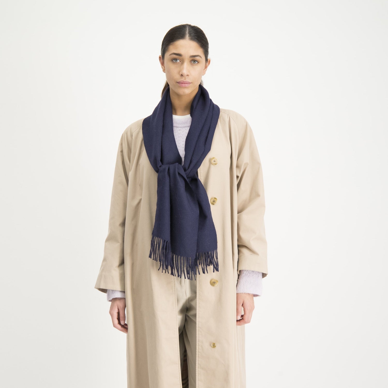 Scarf Baby Alpaca Dark Blue