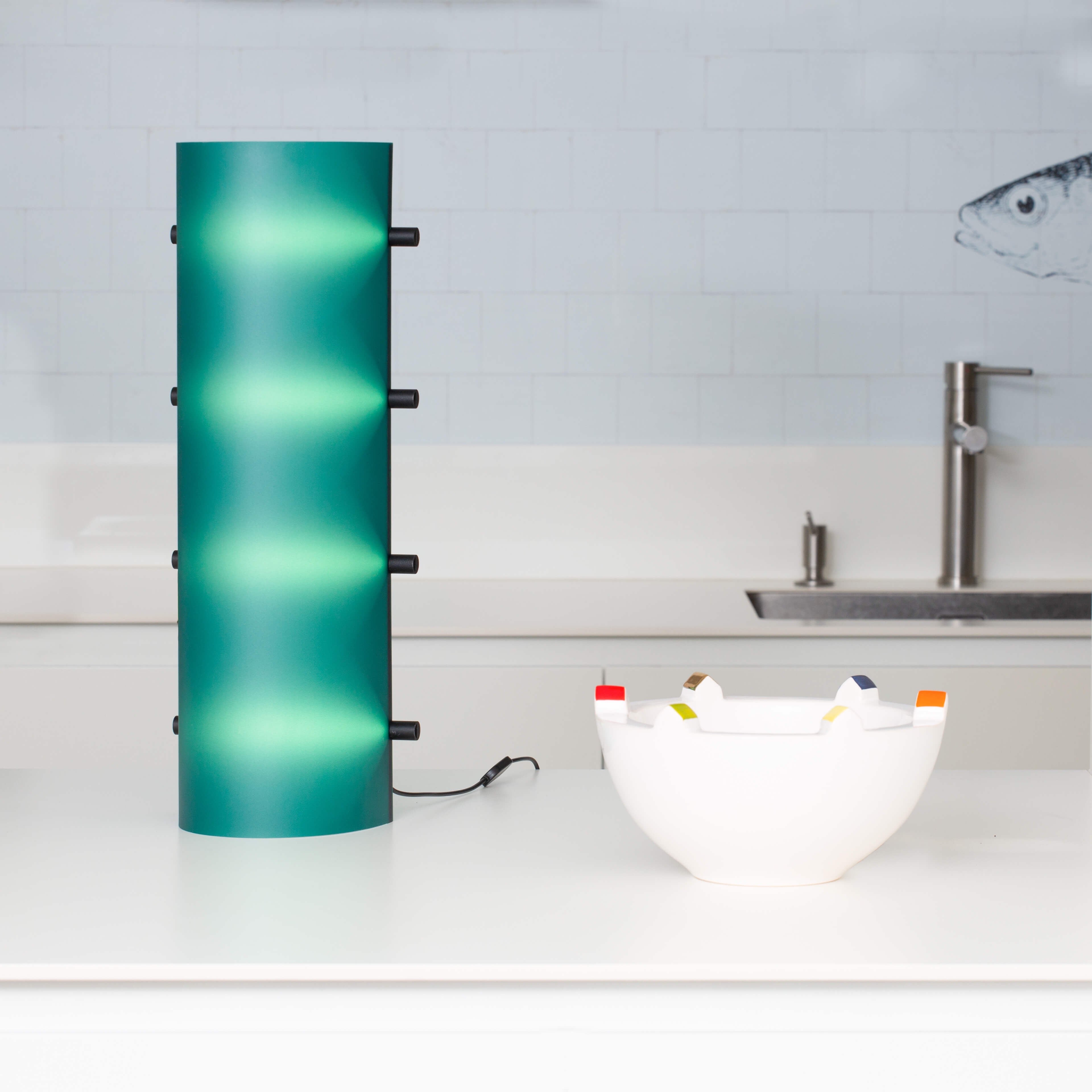 Connection Clamp Lamp 4 - Leaf Dark Green