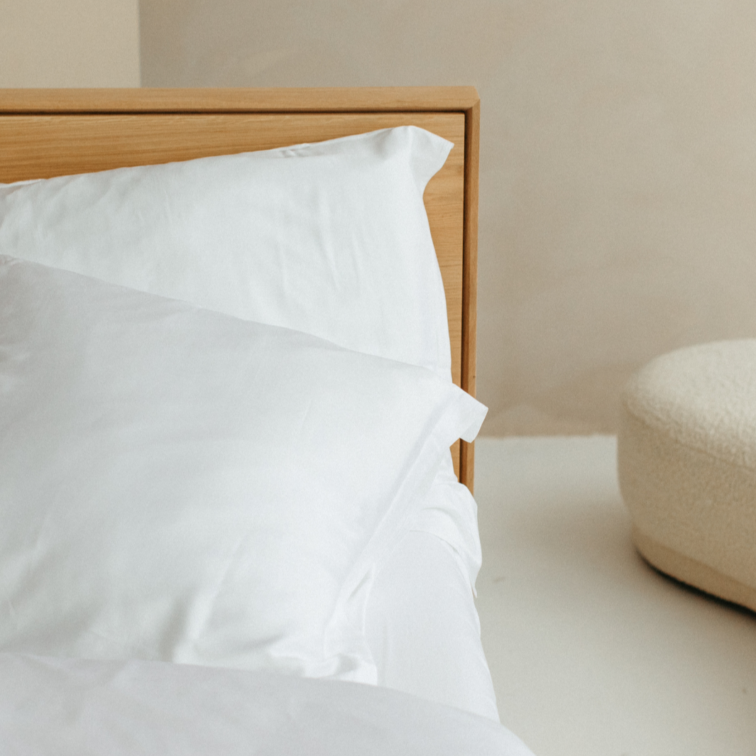 Bamboe kussensloop wit