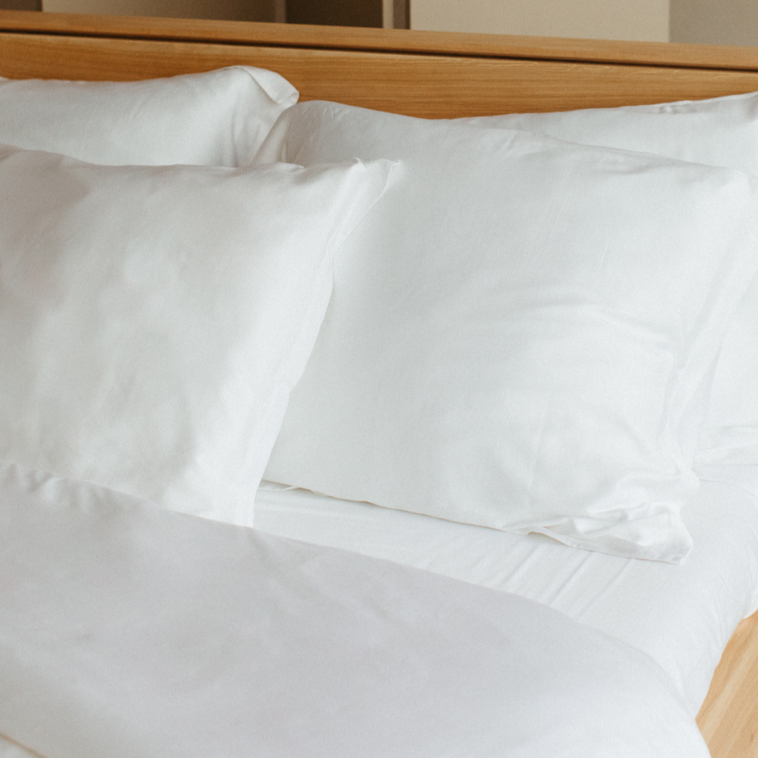 Bamboe kussensloop wit