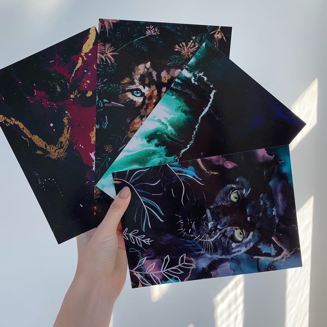 abstracte en dieren kaarten