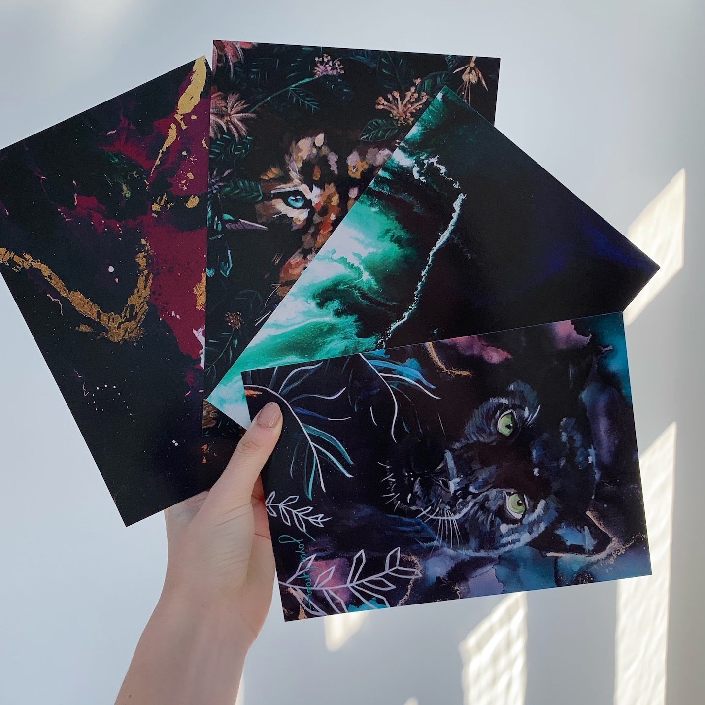 abstracte en dieren kaarten