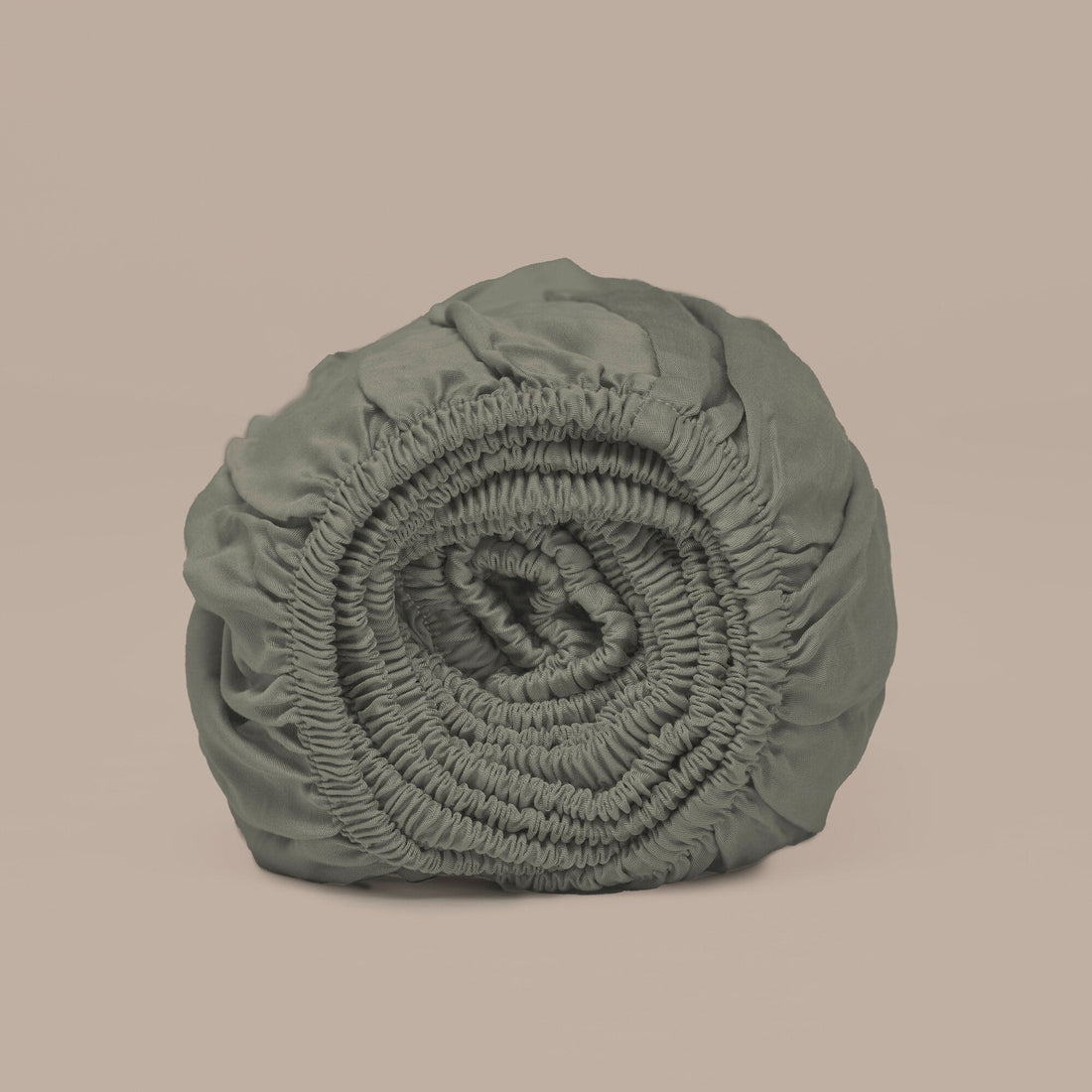 Bamboe hoeslaken olijfgroen