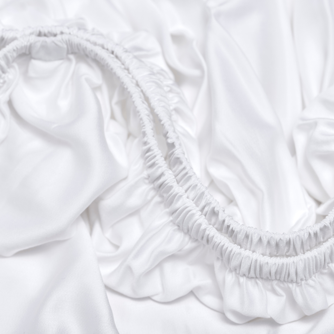 Bamboe hoeslaken wit