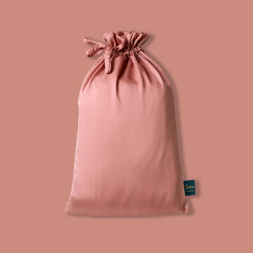 Tencel hoeslaken terra roze