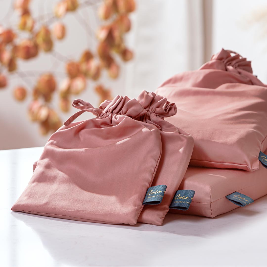 Tencel hoeslaken terra roze