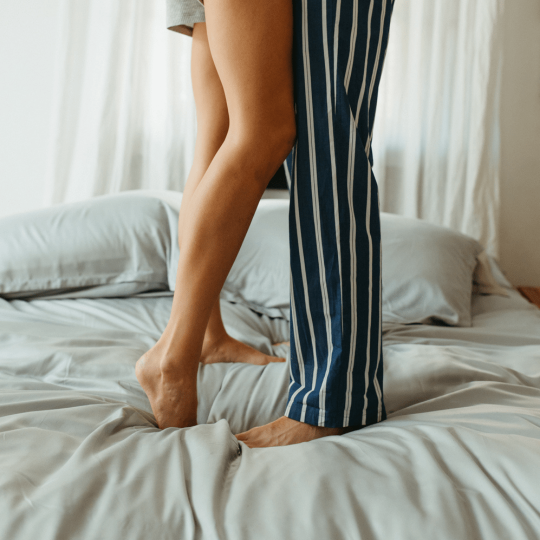 Tencel dekbedovertrek grijsblauw