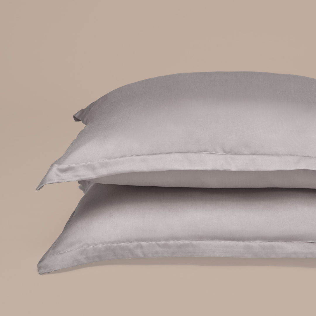 Tencel kussensloop taupe