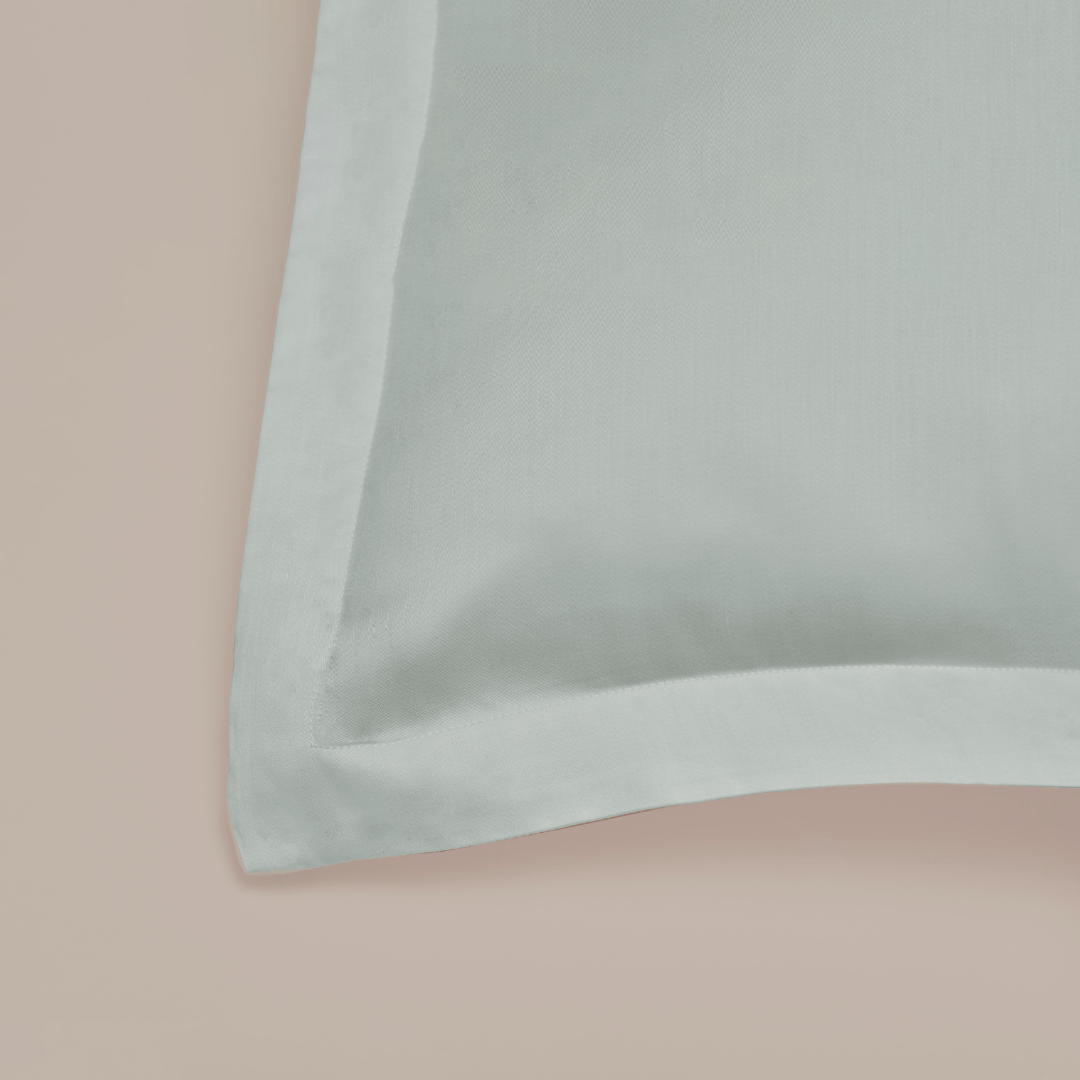 Tencel kussensloop grijsgroen