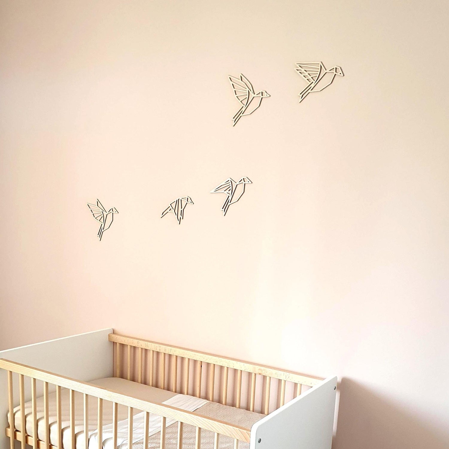 Wanddecoratie Vogels - hout of zwart