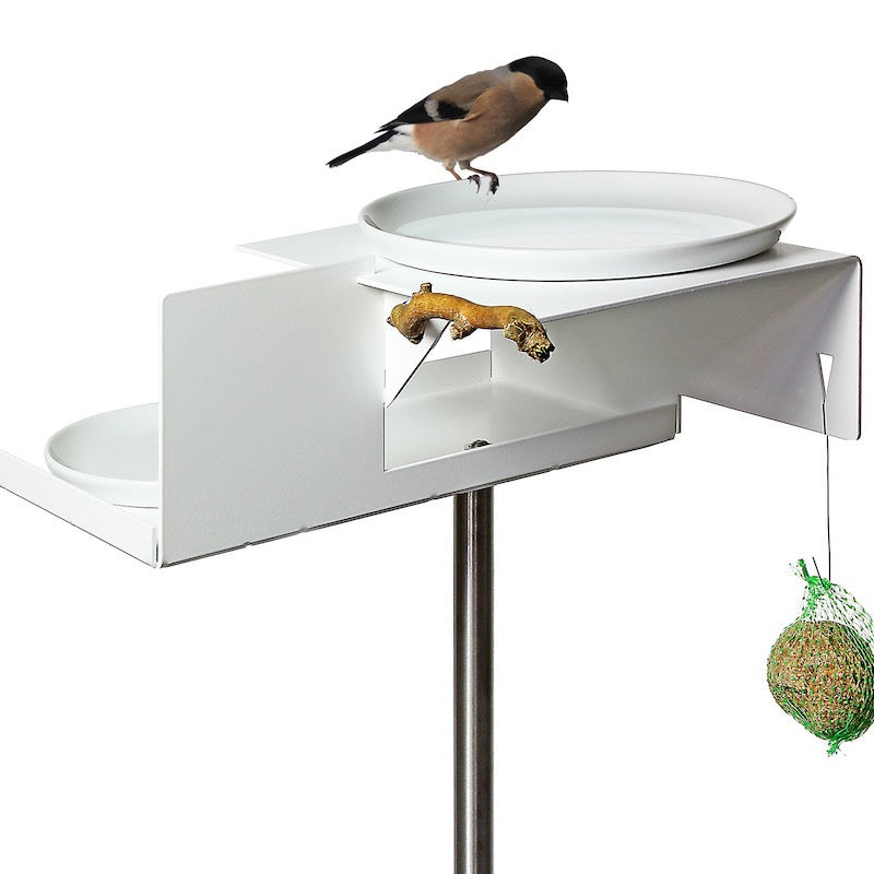 Voederhuisje Bauhaus met twee schalen