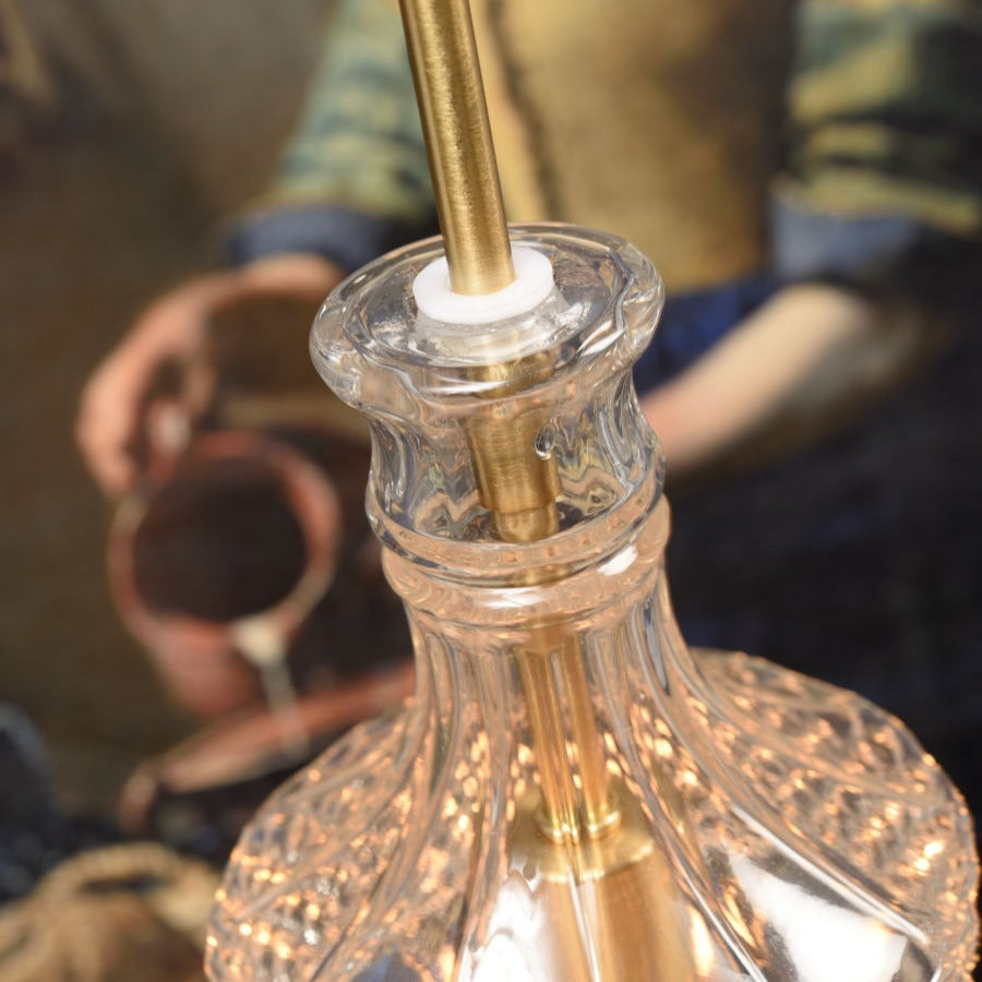 BRUSSELS - hanglamp - transparant - goud