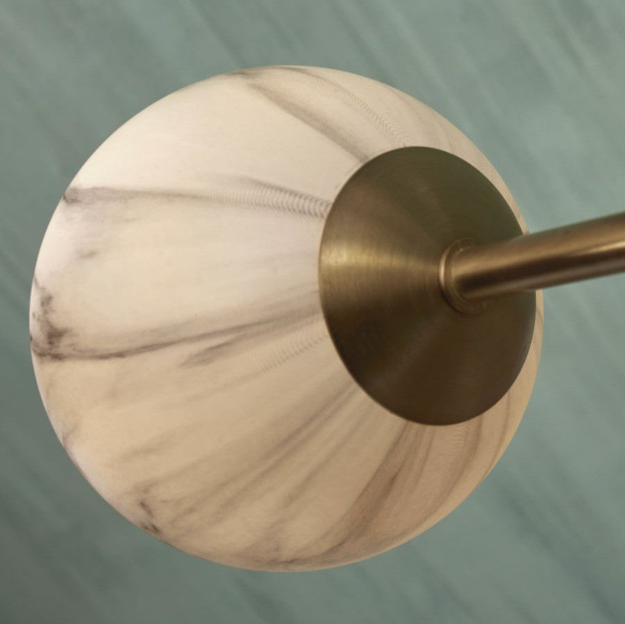 Carrara - hanglamp - marmerprint - goud