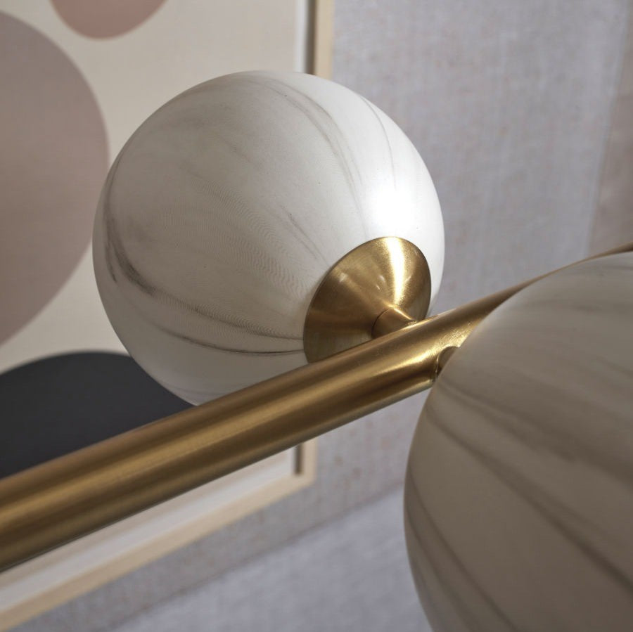 Carrara - hanglamp - marmerprint - goud