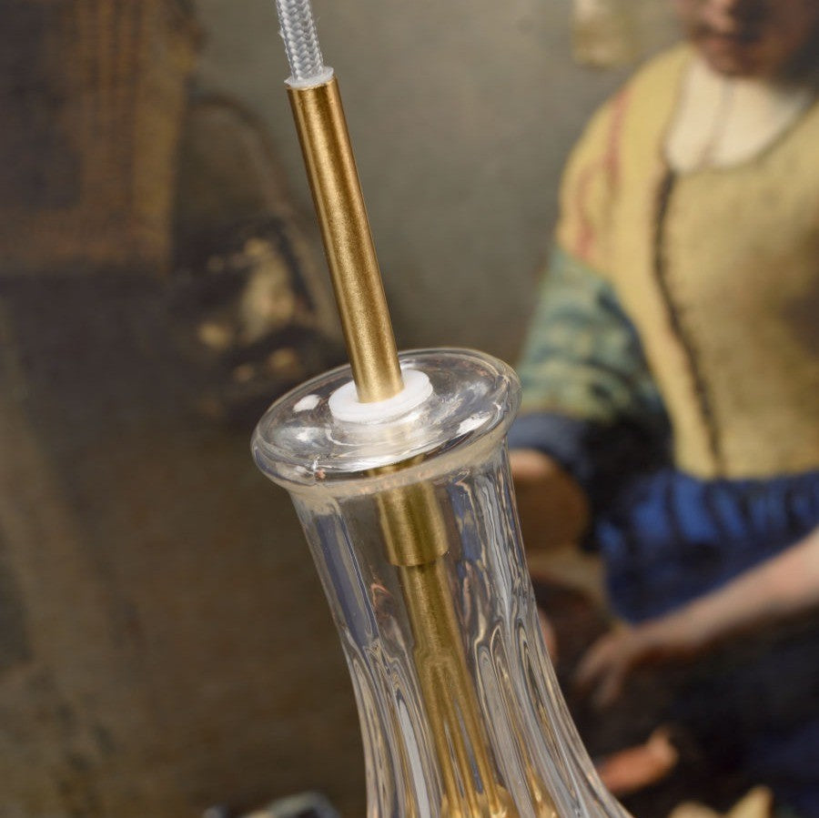 BRUSSELS - hanglamp - transparant - goud