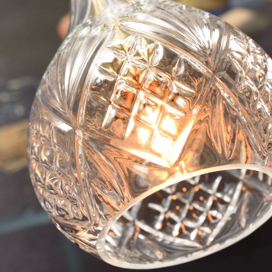 BRUSSELS - hanglamp - transparant - goud