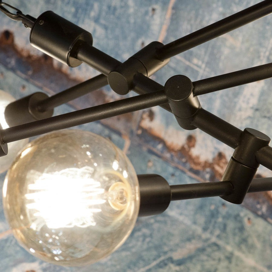 Nashville - hanglamp - ijzer - zwart