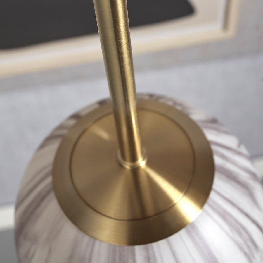 Carrara - hanglamp - marmerprint - goud