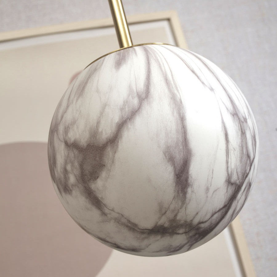 Carrara - hanglamp - marmerprint - goud