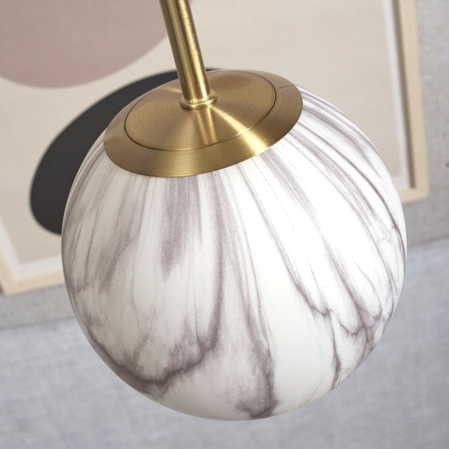 Carrara - hanglamp - marmerprint - goud